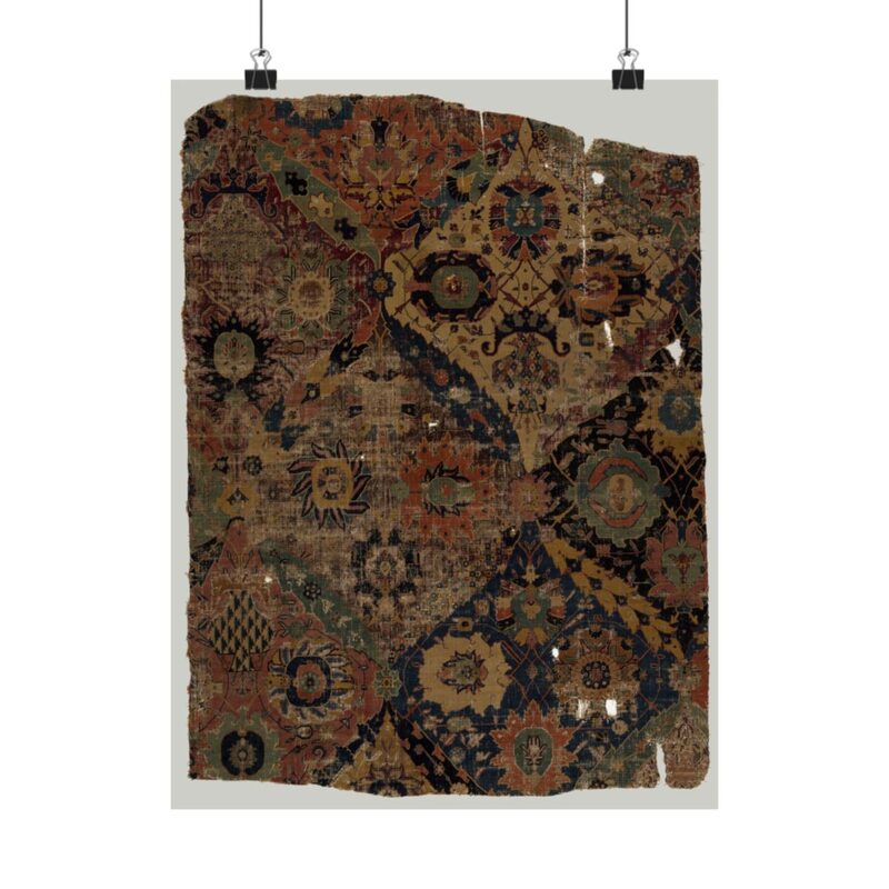 Fragment of an Oriental Carpet — sample preview on Poster — 12×16"