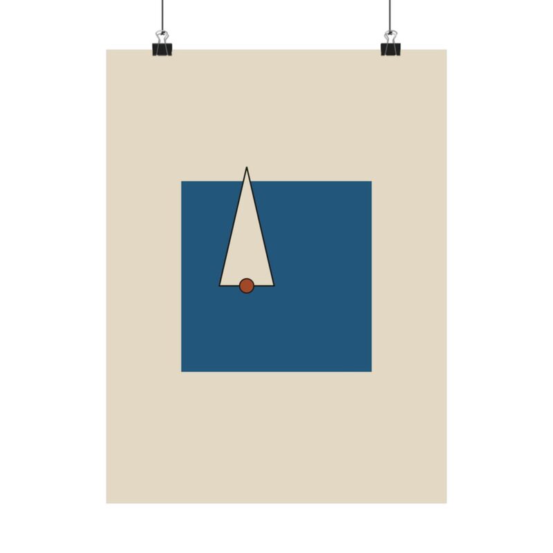Eightfold Star, One Point — sample preview on Poster — 12×16"
