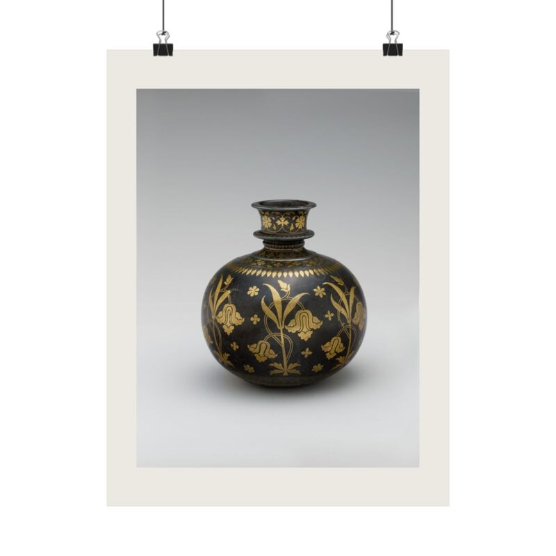 Base for a Water Pipe (Huqqa) with Irises — sample preview on Poster — 12×16"