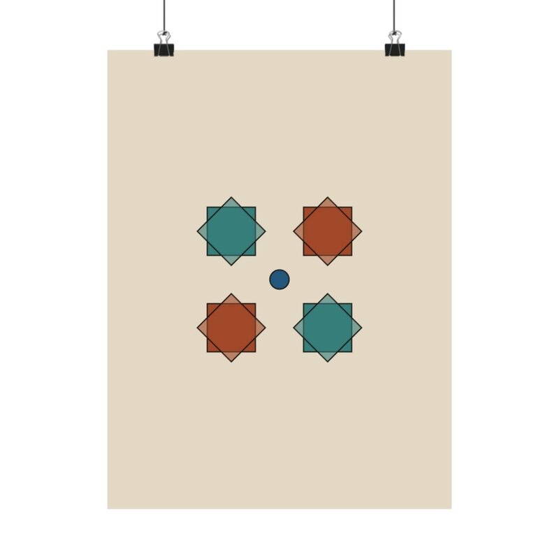 Khatam Lattice, sample preview on Poster, 12×16"