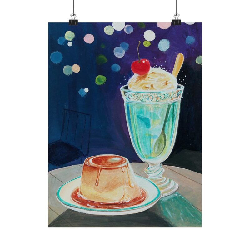 Moonlight Mint Soda — sample preview on Poster — 12×16"