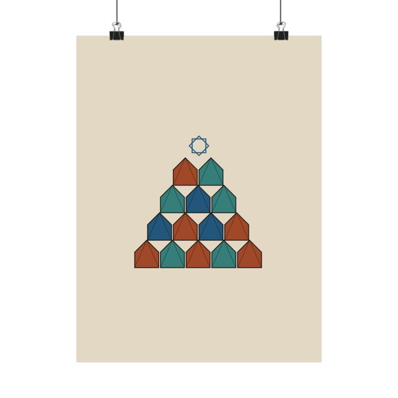 Muqarnas Elevation, sample preview on Poster, 12×16"