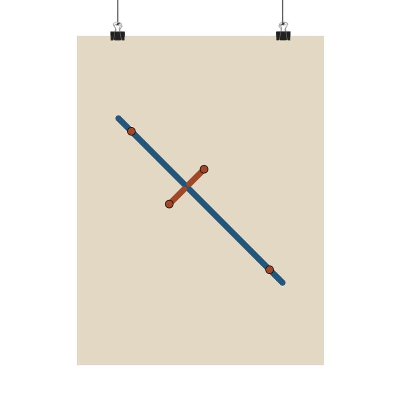 One Strap, Edge to Edge — sample preview on Poster — 12×16"