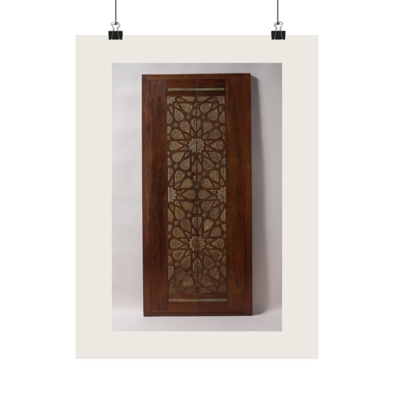 Pair of Minbar Doors — sample preview on Poster — 12×16"