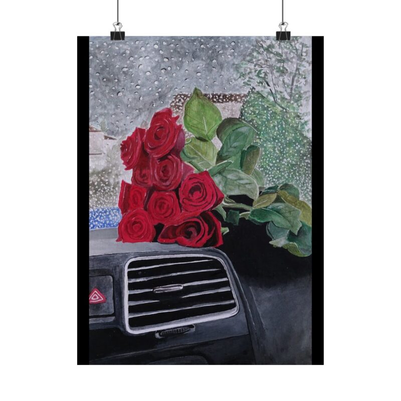 Rosy Solitude — sample preview on Poster — 12×16"