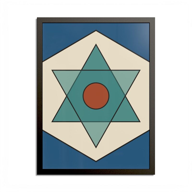 Sixfold Star framed print