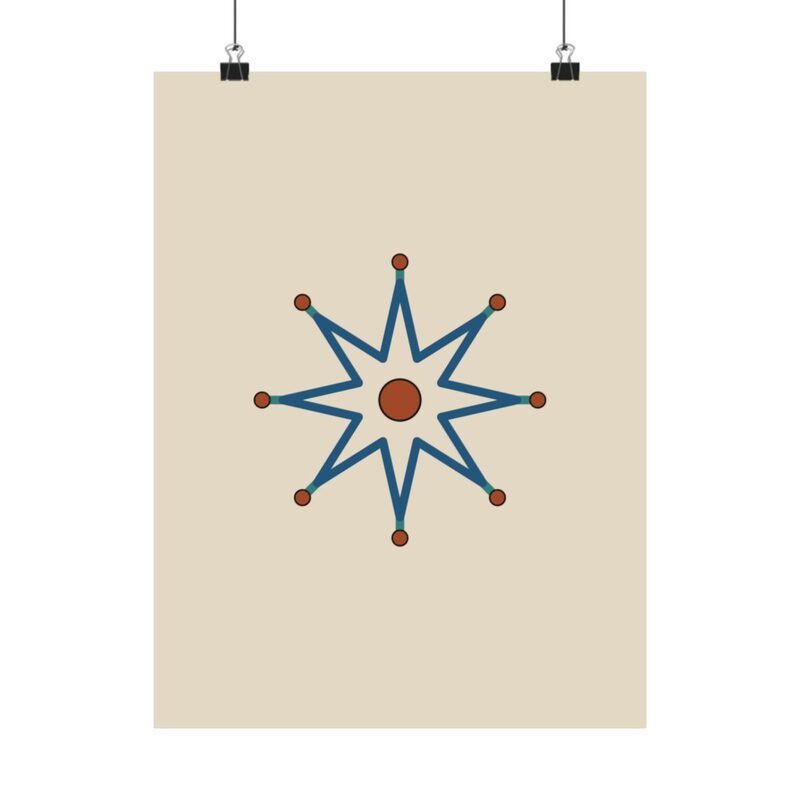 Strapwork Lattice, sample preview on Poster, 12×16"
