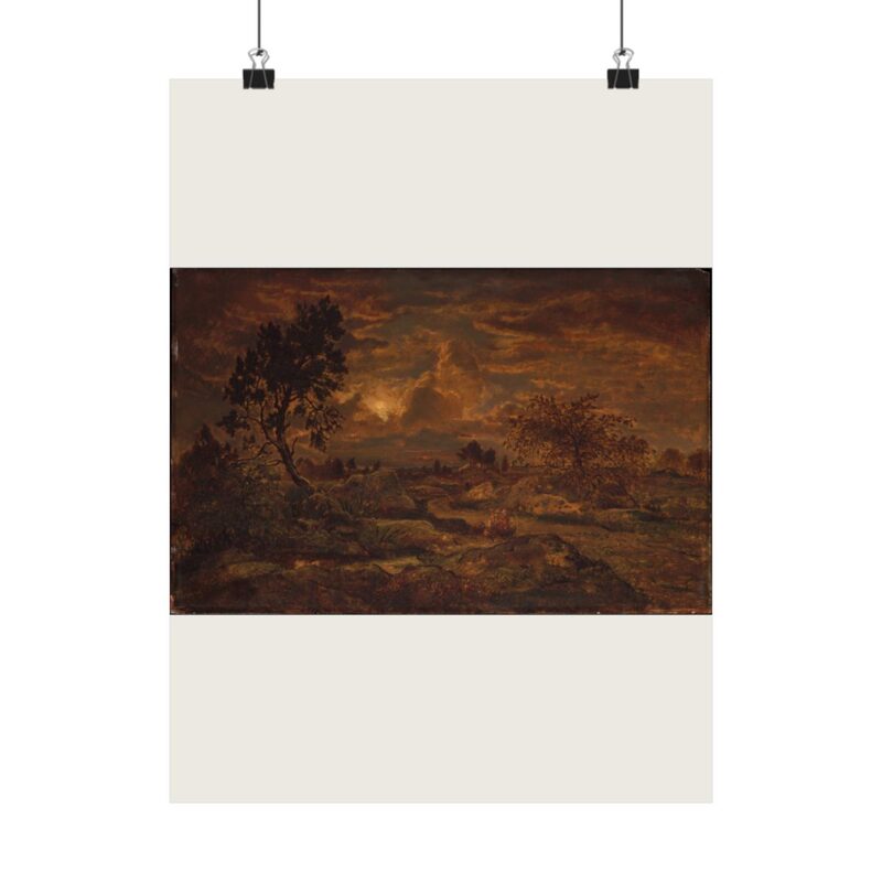 Sunset near Arbonne — sample preview on Poster — 12×16"