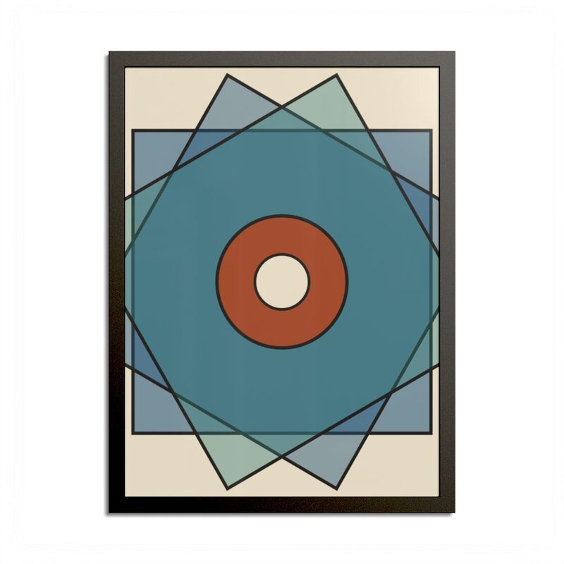 Twelve-fold Rosette, shown as a Framed print — 18×24"