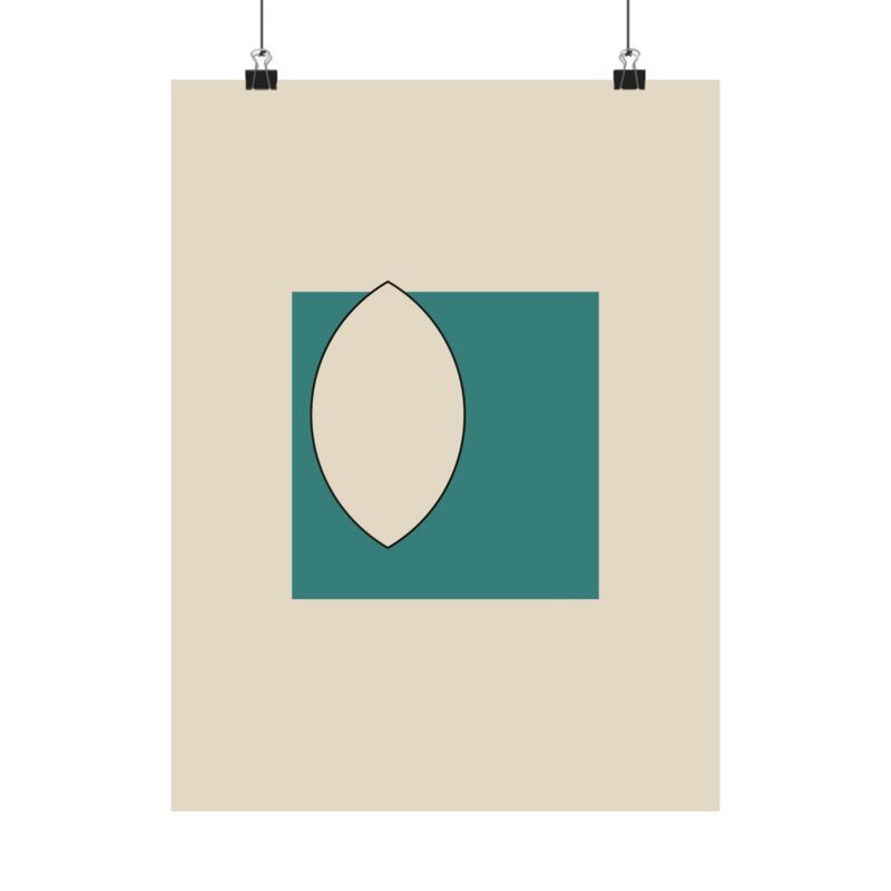 Two Circles, One Crossing — sample preview on Poster — 12×16"